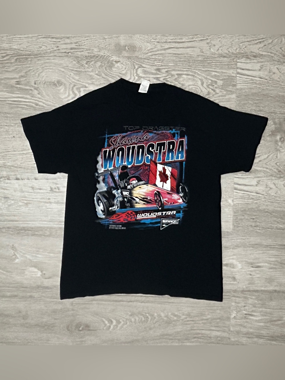 Shawna Woudstra Dragster Racing Canada Mercedes Black Graphic T‑Shirt